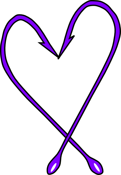 414x598 Fishing Hook Heart Clip Art