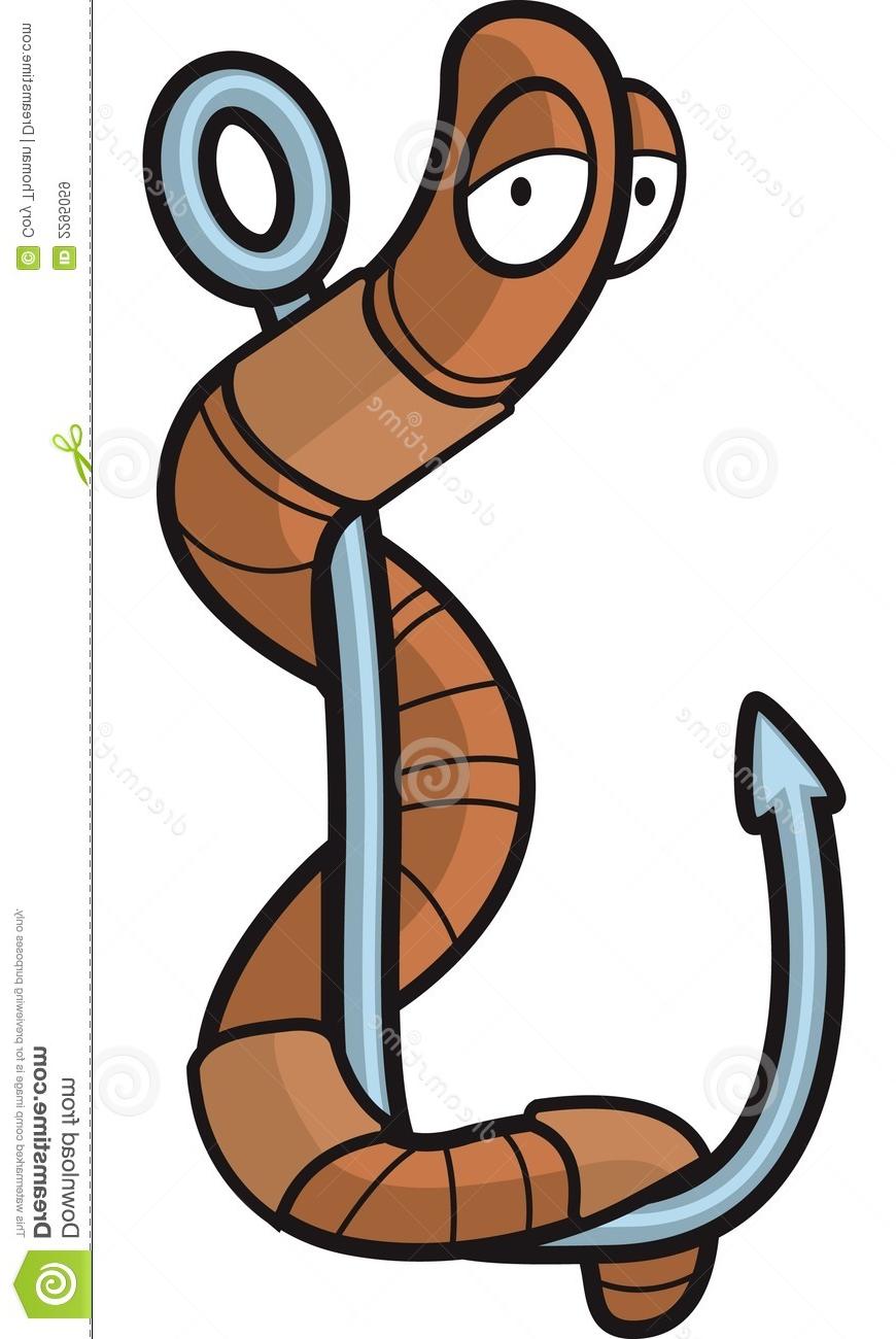 870x1300 Hd Worm Clipart Hook Images