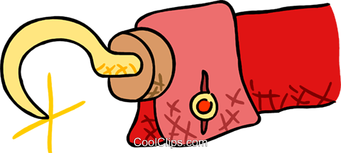 480x216 Captain Hook Royalty Free Vector Clip Art Illustration Symb0149