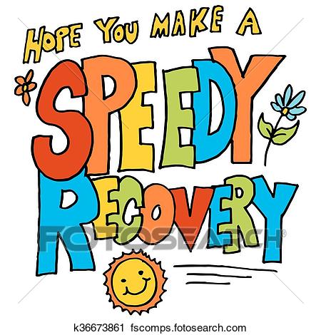 450x470 Clipart Of Hope You Make A Speedy Recovery Message K36673861