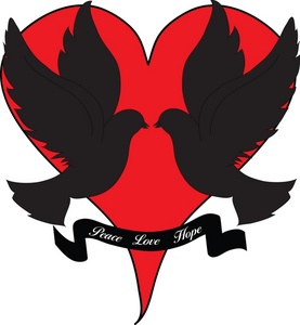 277x300 Doves Clipart Image