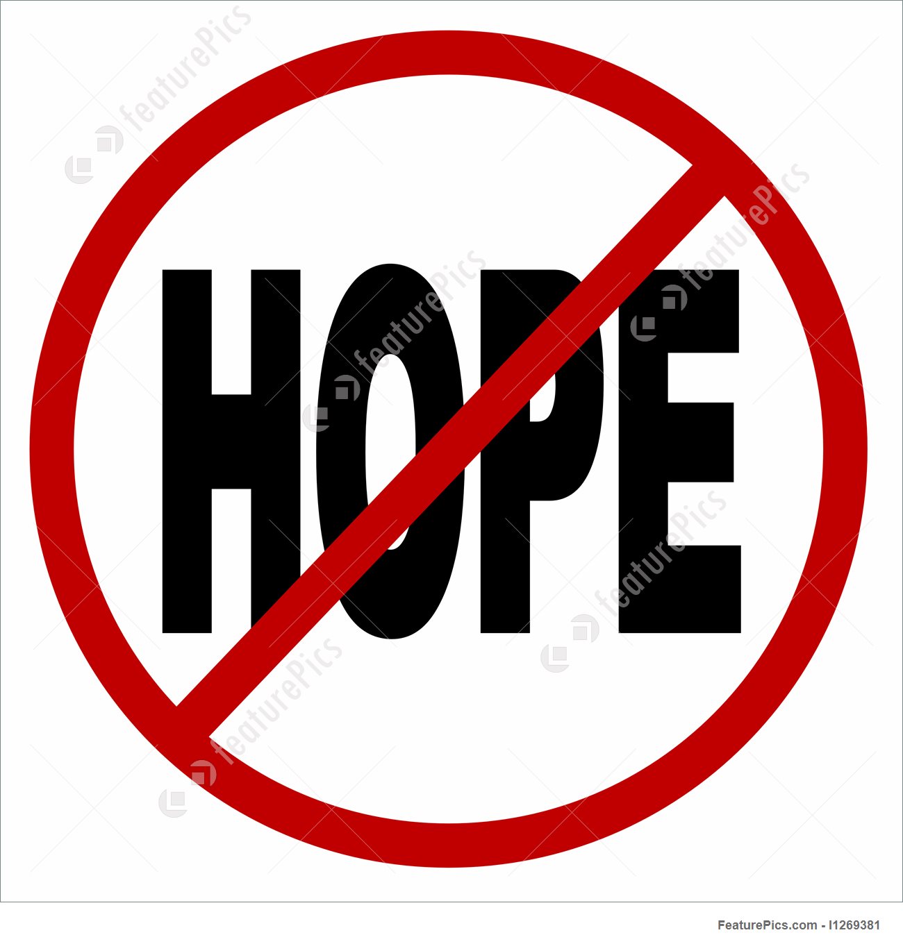 1300x1360 No Hope Icon Stock Illustration I1269381