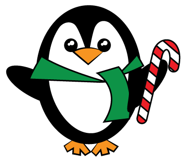 388x333 Christmas Penguin Clipart