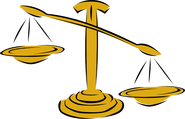 600x388 Balance Scale Cartoon Clipart
