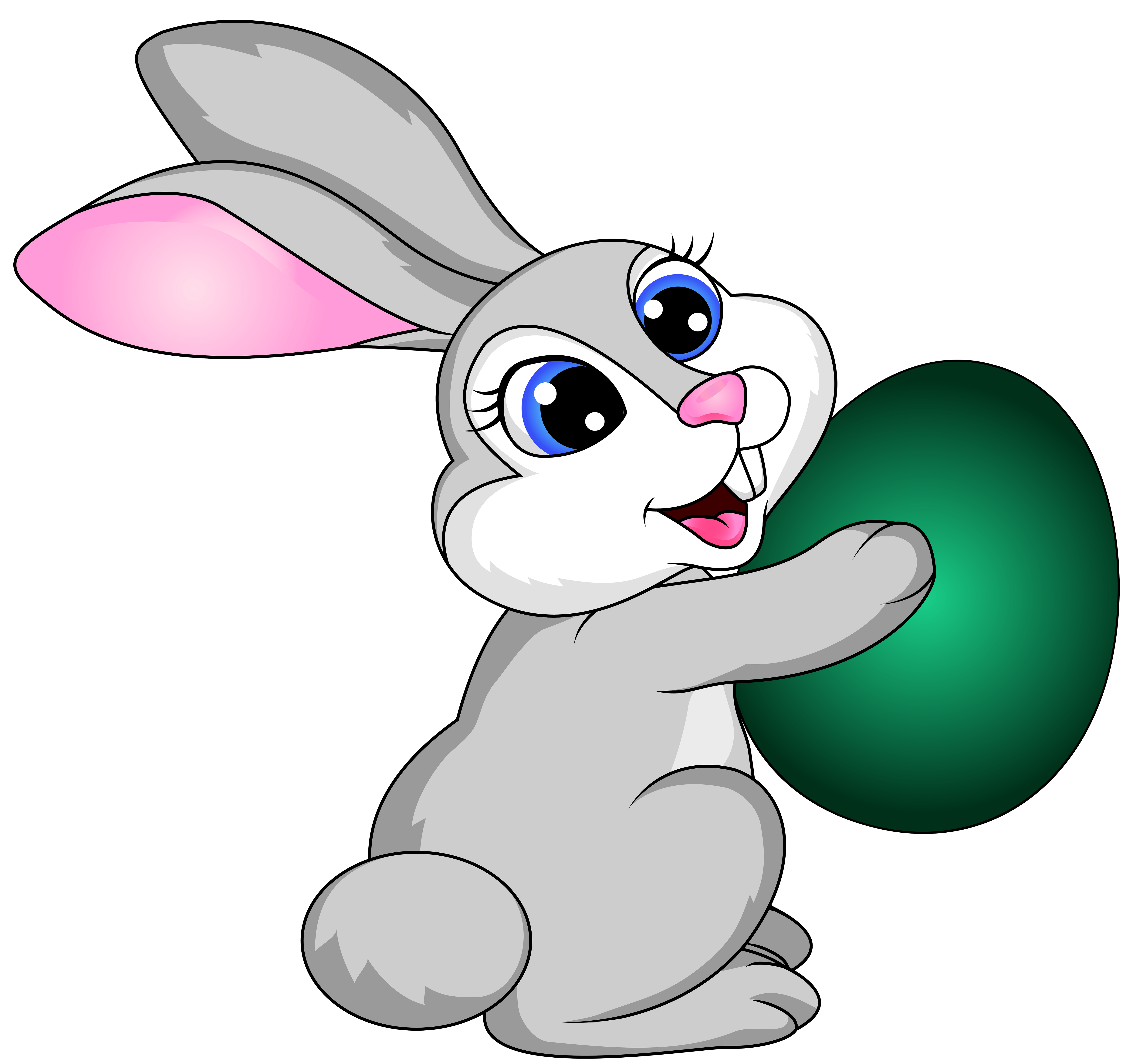 Hopping Bunny Clipart | Free download on ClipArtMag