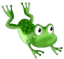 Hopping Frog Clipart | Free download on ClipArtMag