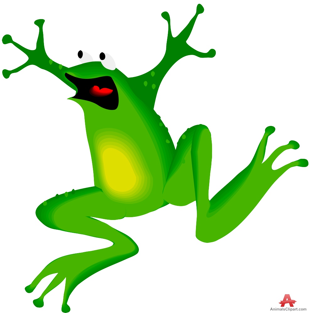 987x999 Jumping Frog With Open Arms Free Clipart Design Download