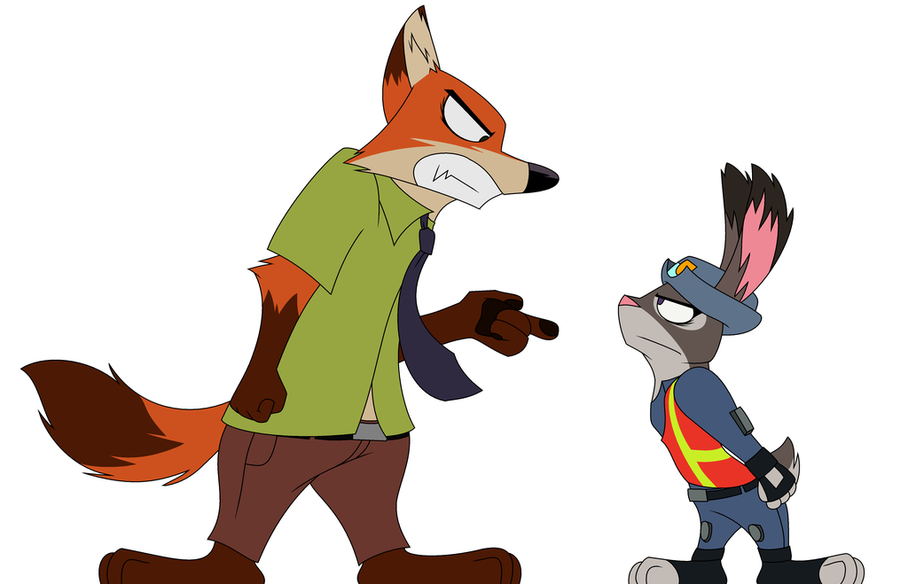 1024x659 A Fox And A Bunny By Katnay