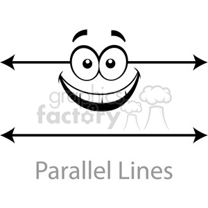 300x300 Royalty Free Geometry Parallel Cartoon Face Lines Horizontal Math