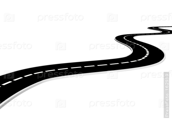 600x419 Curve Clipart Horizontal Road