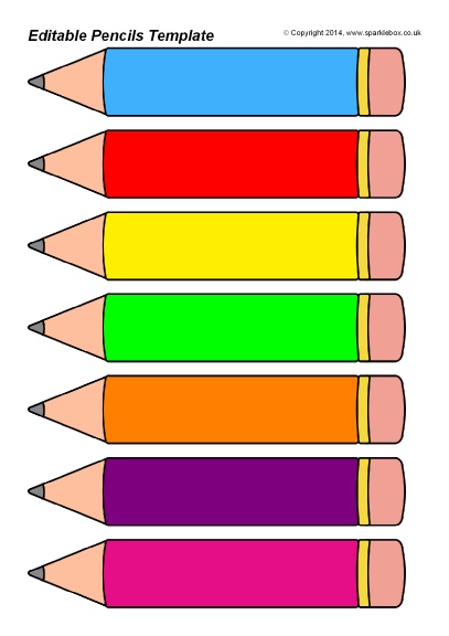 407x576 Pencil Clipart Template