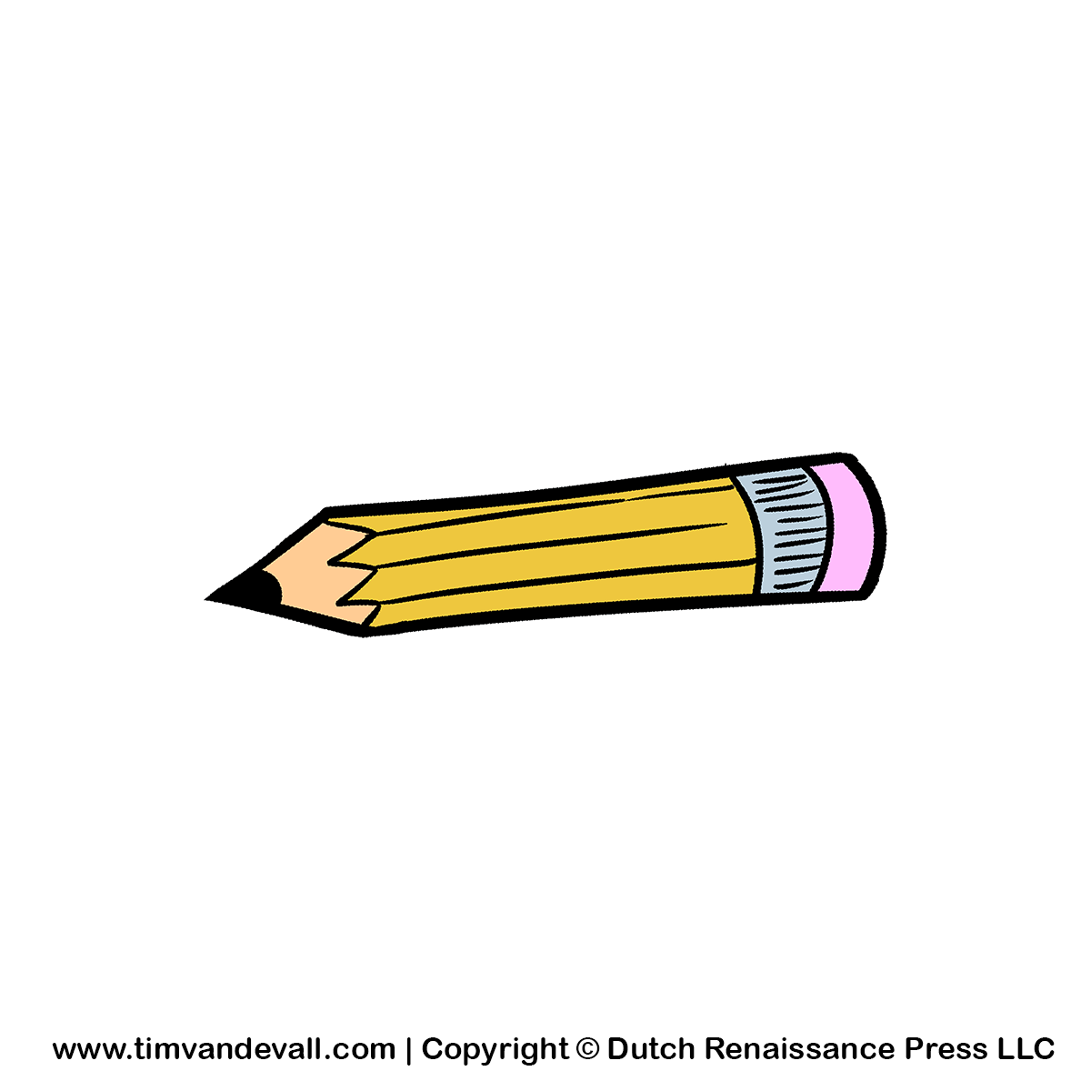 1200x1200 School Pencil Clipart 4