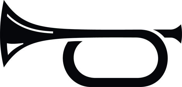 600x287 Bugle Clipart