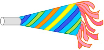 340x165 Party Horn Clip Art Clipart Panda