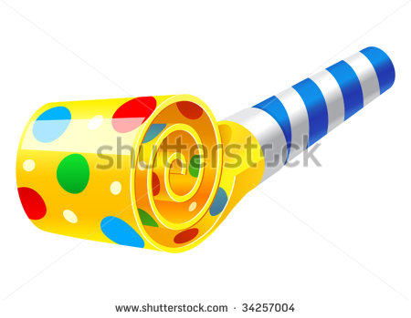 450x349 Party Horn Clipart