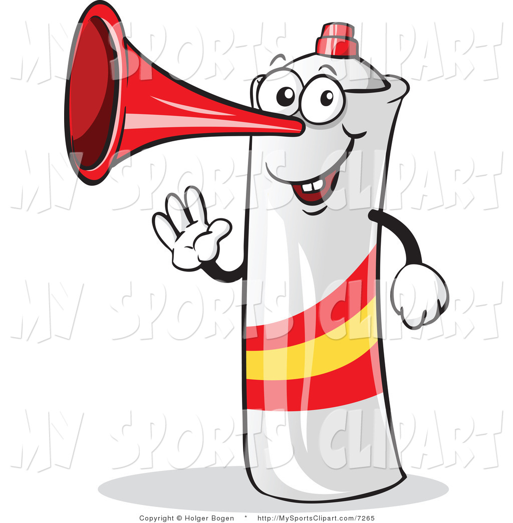 1024x1044 Sports Clip Art Of A Air Horn Waving By Holger Bogen