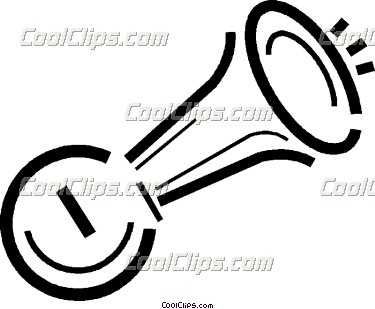 375x309 Black Horn Clipart