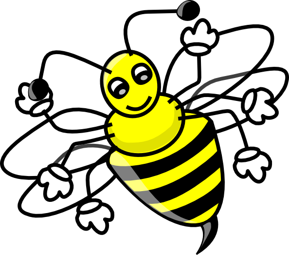 594x523 Bee Clip Art Free Vector 4vector