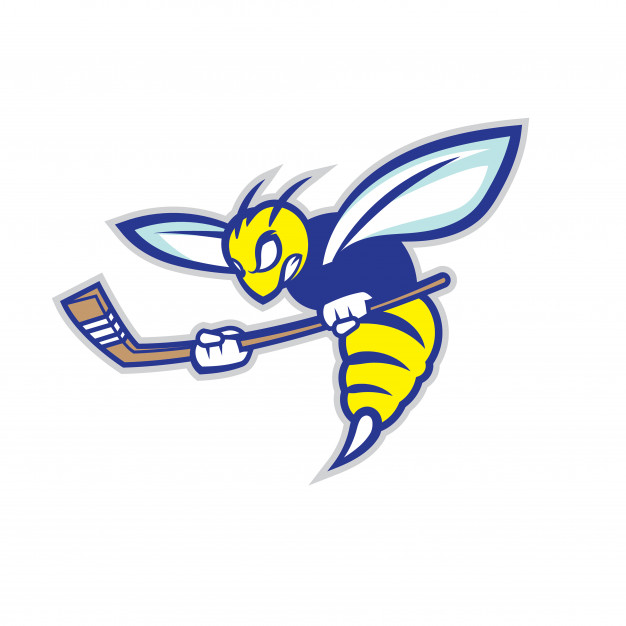 626x626 Bee Hornet Mascot For Hockey Team Vector Premium Download