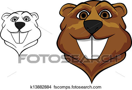450x308 Clipart Of Beaver Mascot K13882884