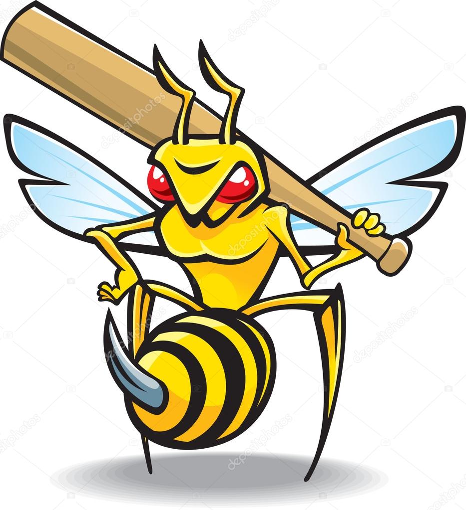 933x1023 The Sting, Wasp Baseball Mascot Stock Vector Koydan