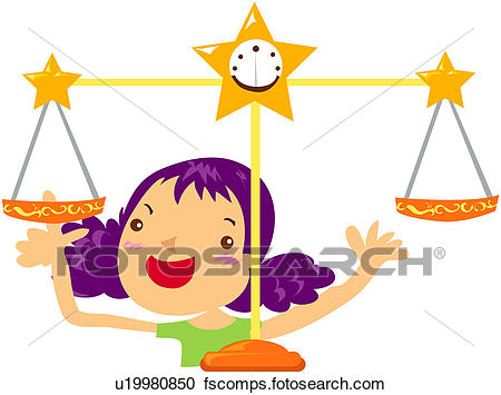 450x355 Clipart Of Astrology, Comparison, Horoscope Sign, Star Sign