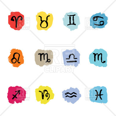 400x400 Set Of Horoscope Zodiac Signs Royalty Free Vector Clip Art Image