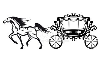 322x200 Horse With Vintage Carriage Stock Vectors