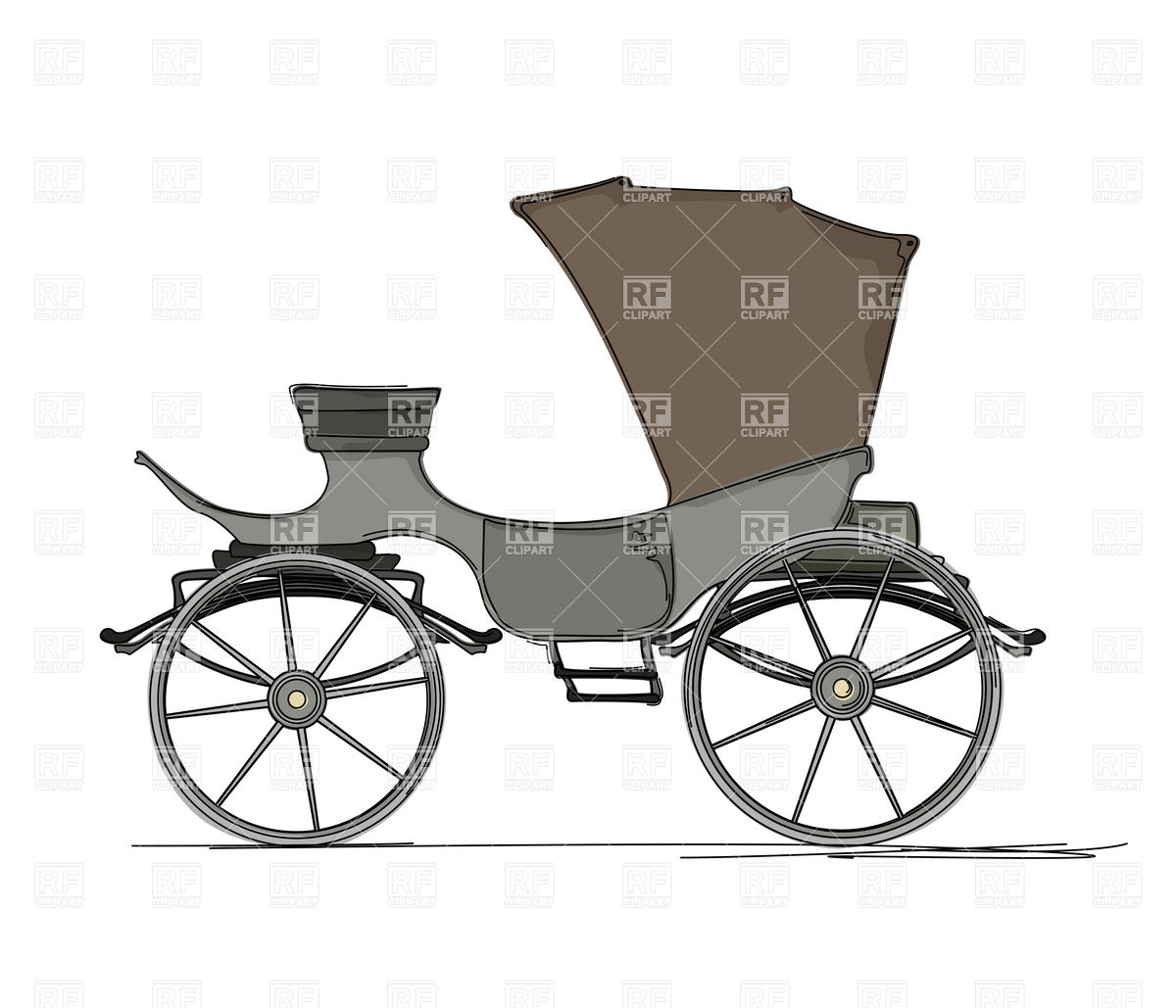 1200x1029 Horse Drawn Cartoon Carriage