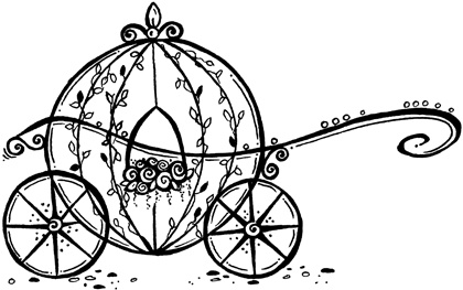 420x263 Carriage Clipart Black And White