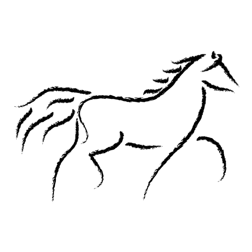 500x500 Horse Clip Art Black And White Free Clipart Images 6