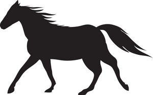 300x187 Stallion Clipart Image