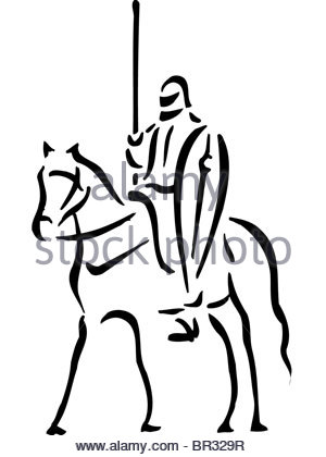 300x420 Black Man And White Horse Stock Photo, Royalty Free Image