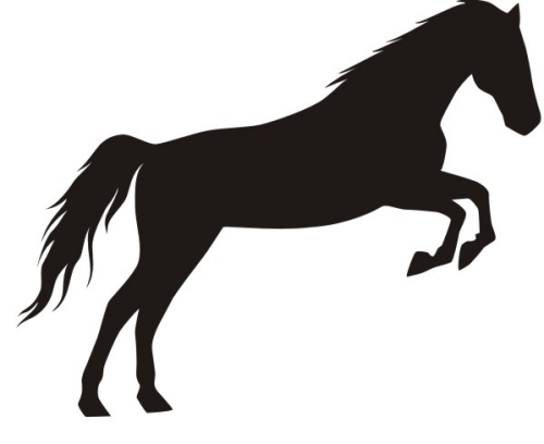 500x408 Horse Jumping Clipart