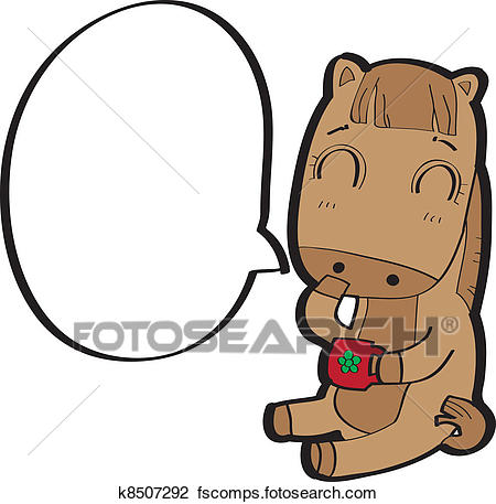 450x457 Clipart Of Horse Cartoon Vector K8507292