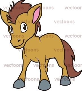 289x320 Happy Horse Cartoon
