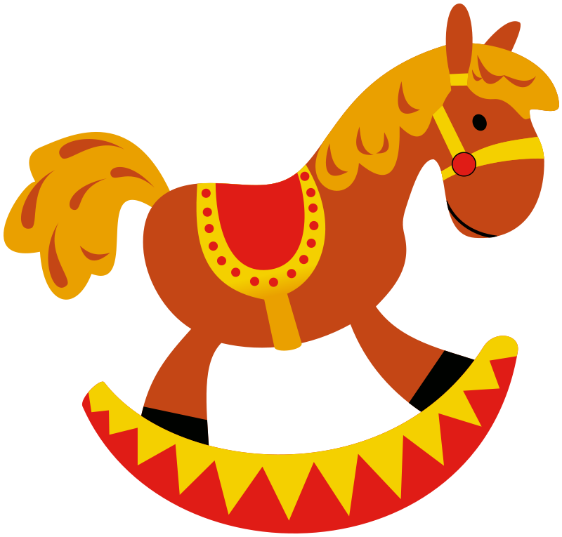 800x765 Free Rocking Horse Clip Art