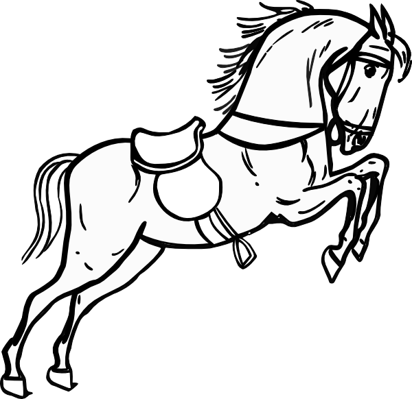 600x582 Free Horse Clipart Image