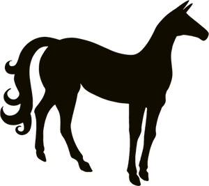 300x267 6349 Draft Horse Silhouette Clip Art Public Domain Vectors