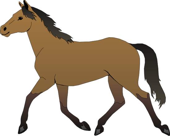550x441 Horse Free Clipart Kid