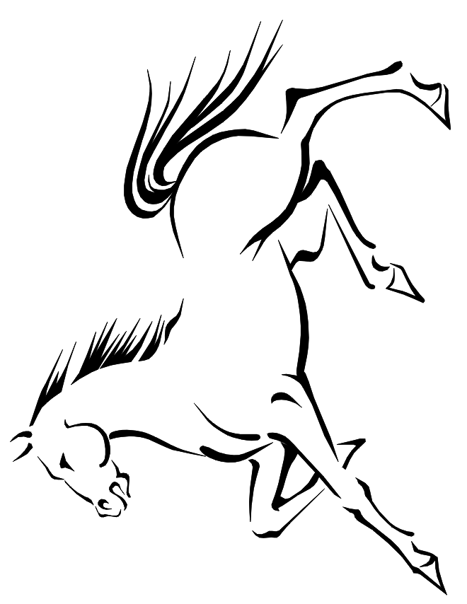 660x854 Horse Coloring Pages Free Printable Free Horse Coloring Page