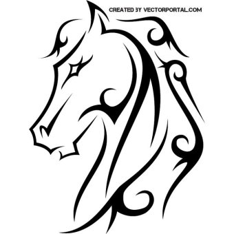 340x340 Horse Head Vectors Download Free Vector Art Amp Graphics