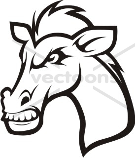 274x320 Wild Horse Angry