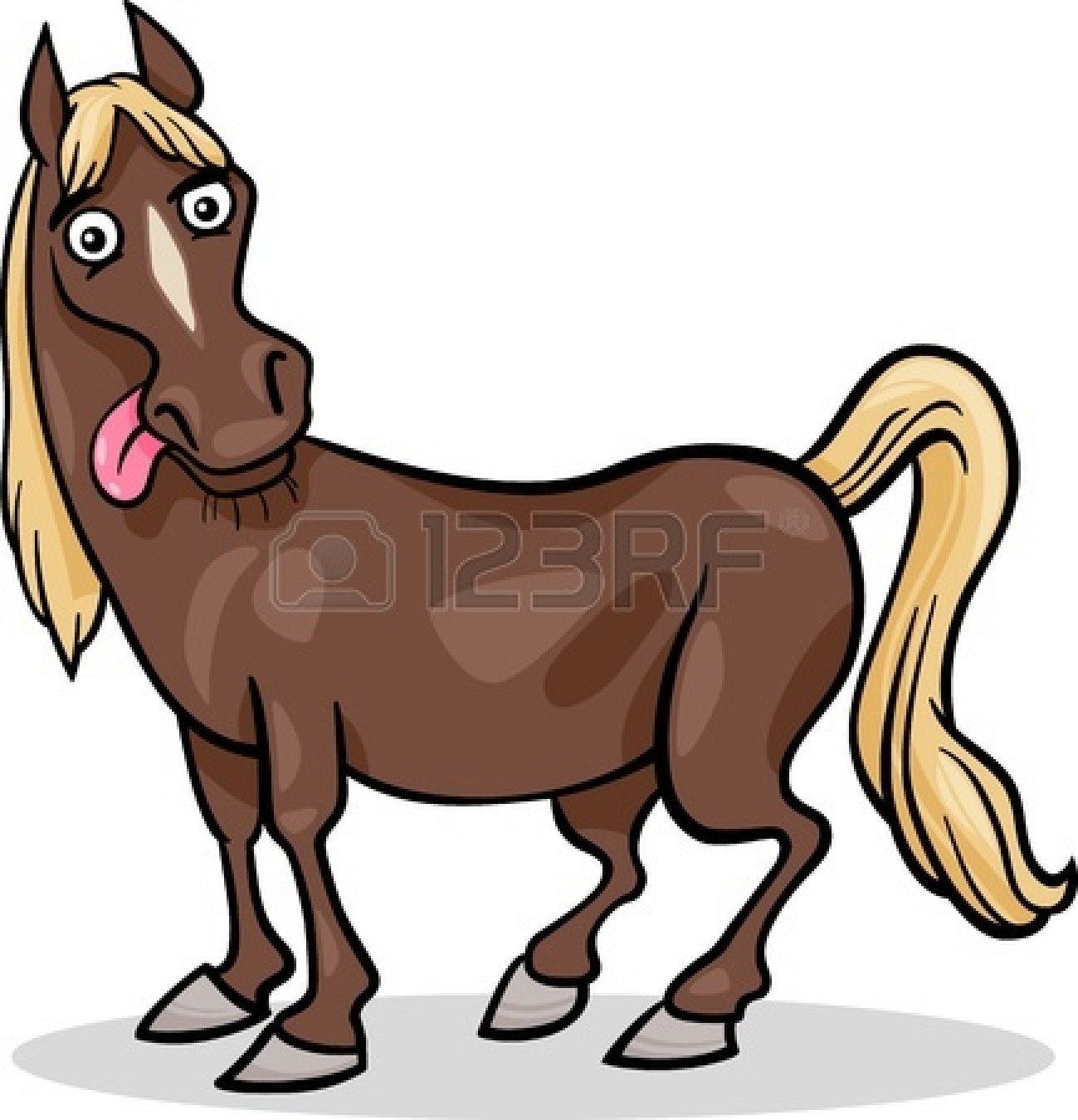 1299x1350 Cartoon Horse Having Fun Clipart