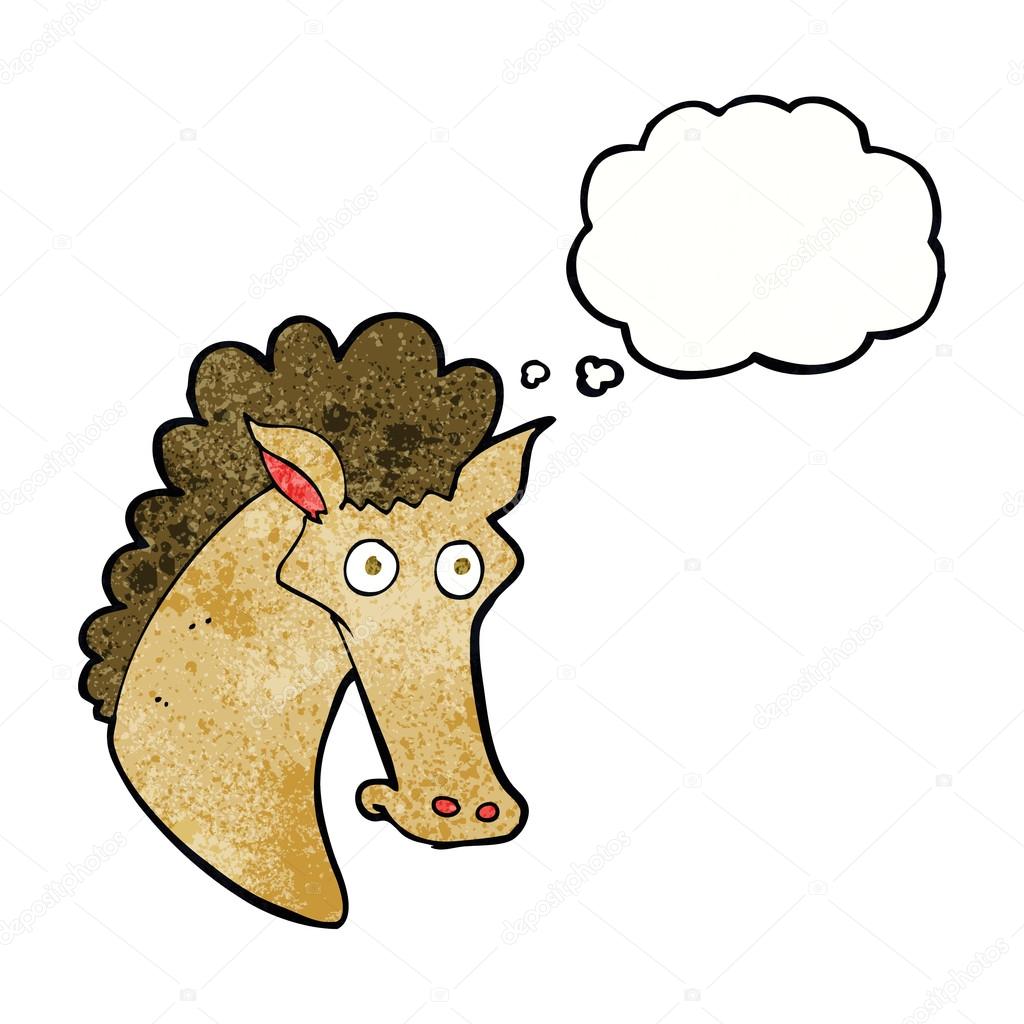 1024x1024 Cartoon Horse Head Stock Vector Lineartestpilot