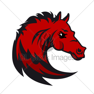325x325 Angry Horse Head Cartoon Character Gl Stock Images