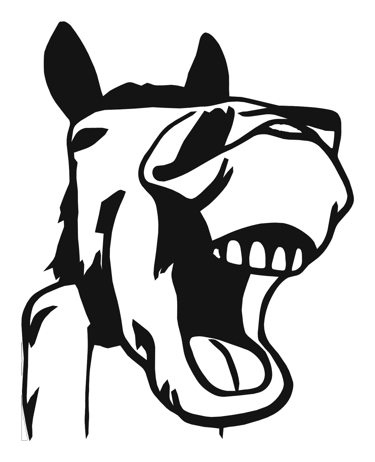 1245x1536 Mule Clipart Head