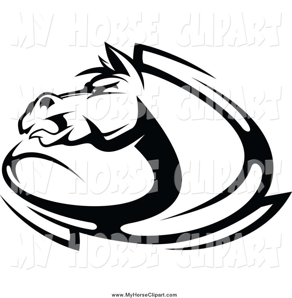1024x1044 Black And White Horse Logo