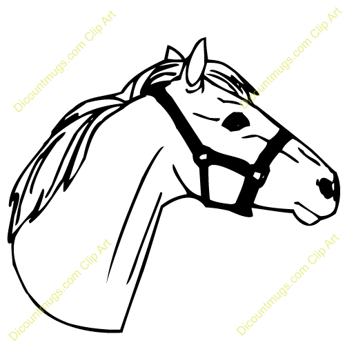 500x500 Horse Head Clip Art