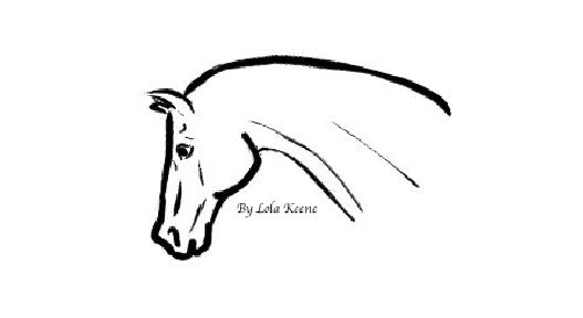 527x288 Horse Head Line Art By Lolakeene